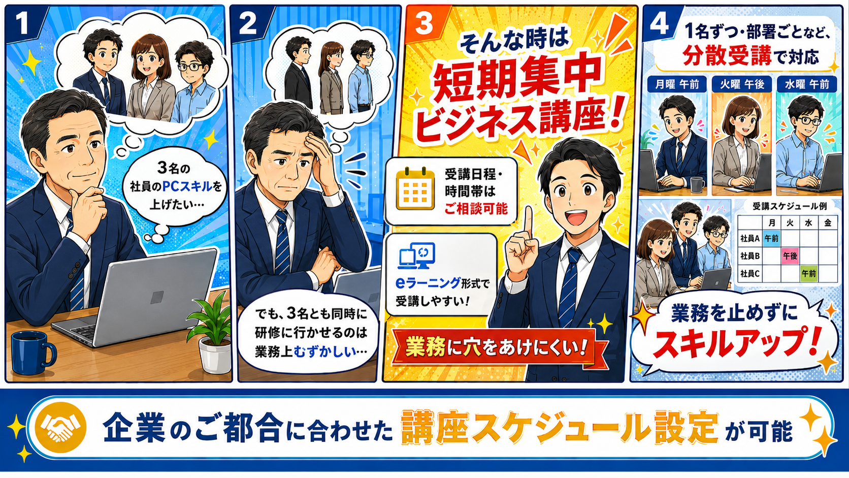授業形式イラスト